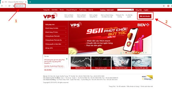 Mở tài khoản chứng khoán Online VPS