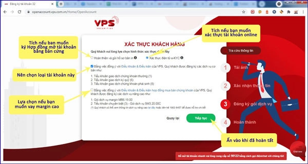 Mở tài khoản chứng khoán VPS