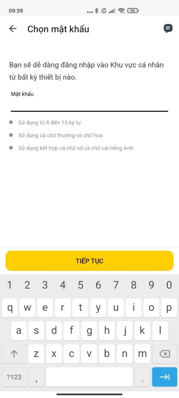Tạo mật khẩu