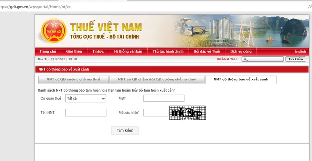 kiểm tra nợ thuế