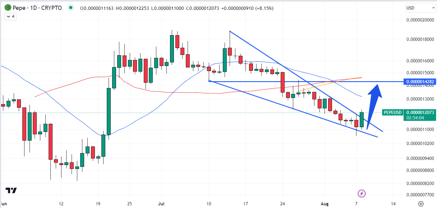 pepe coin tăng giá